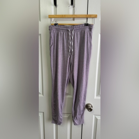 Member's Mark Pants - Relaxed Lavender Jogger Pants with Drawstring Waist